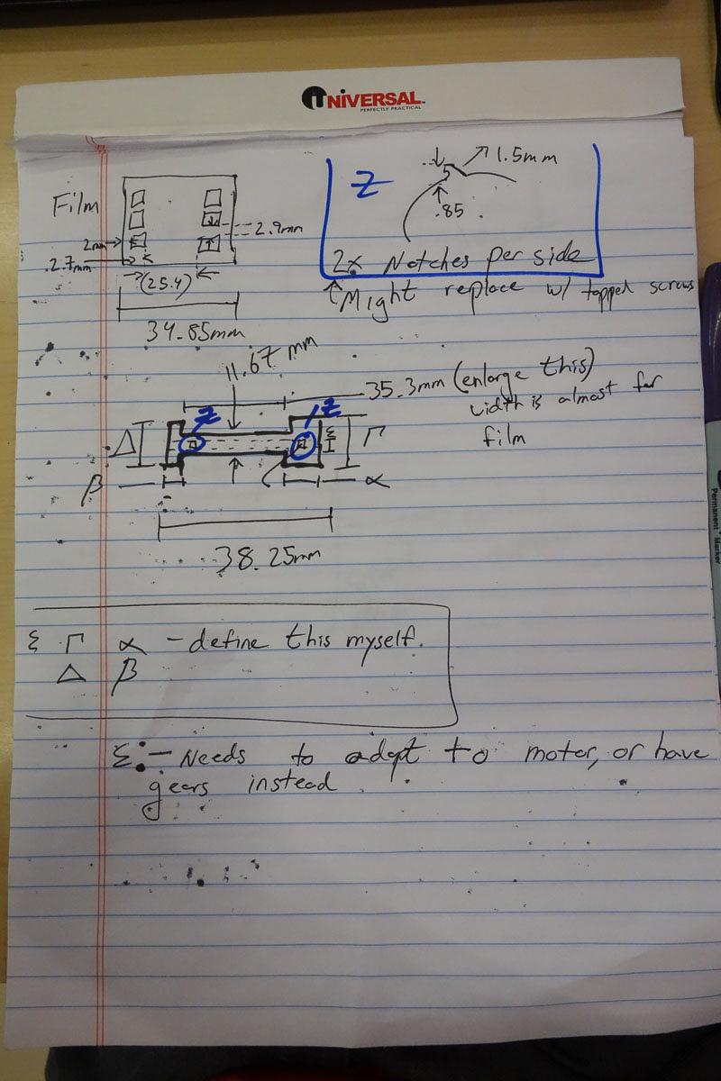 Dimensions for CAD model