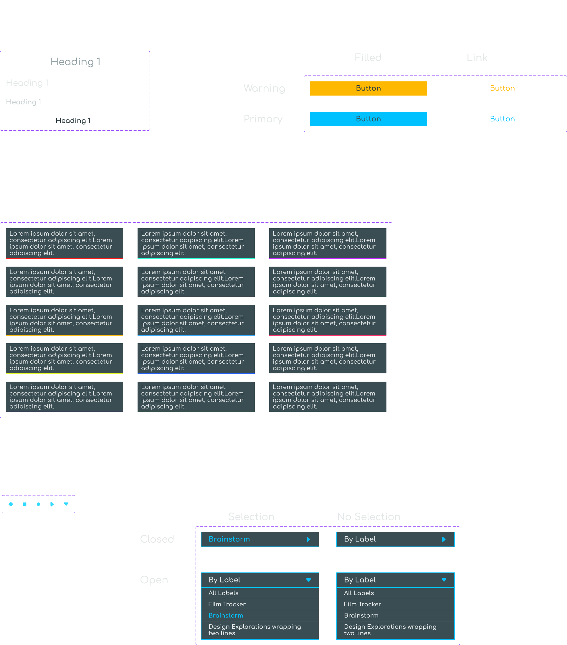 Figma Screenshot: System components