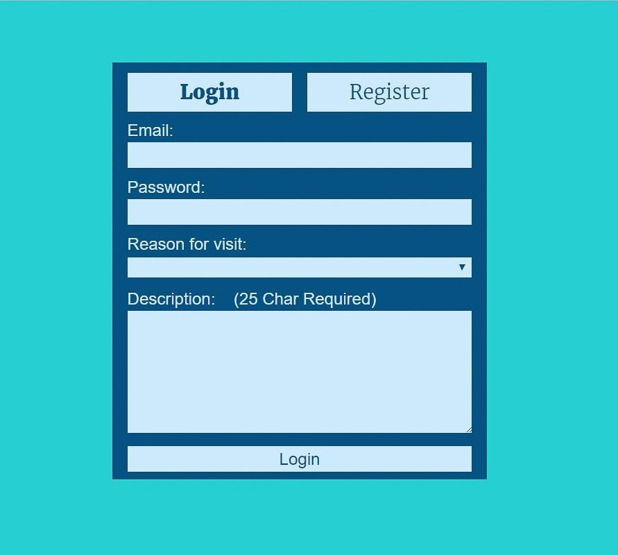 Login Screen