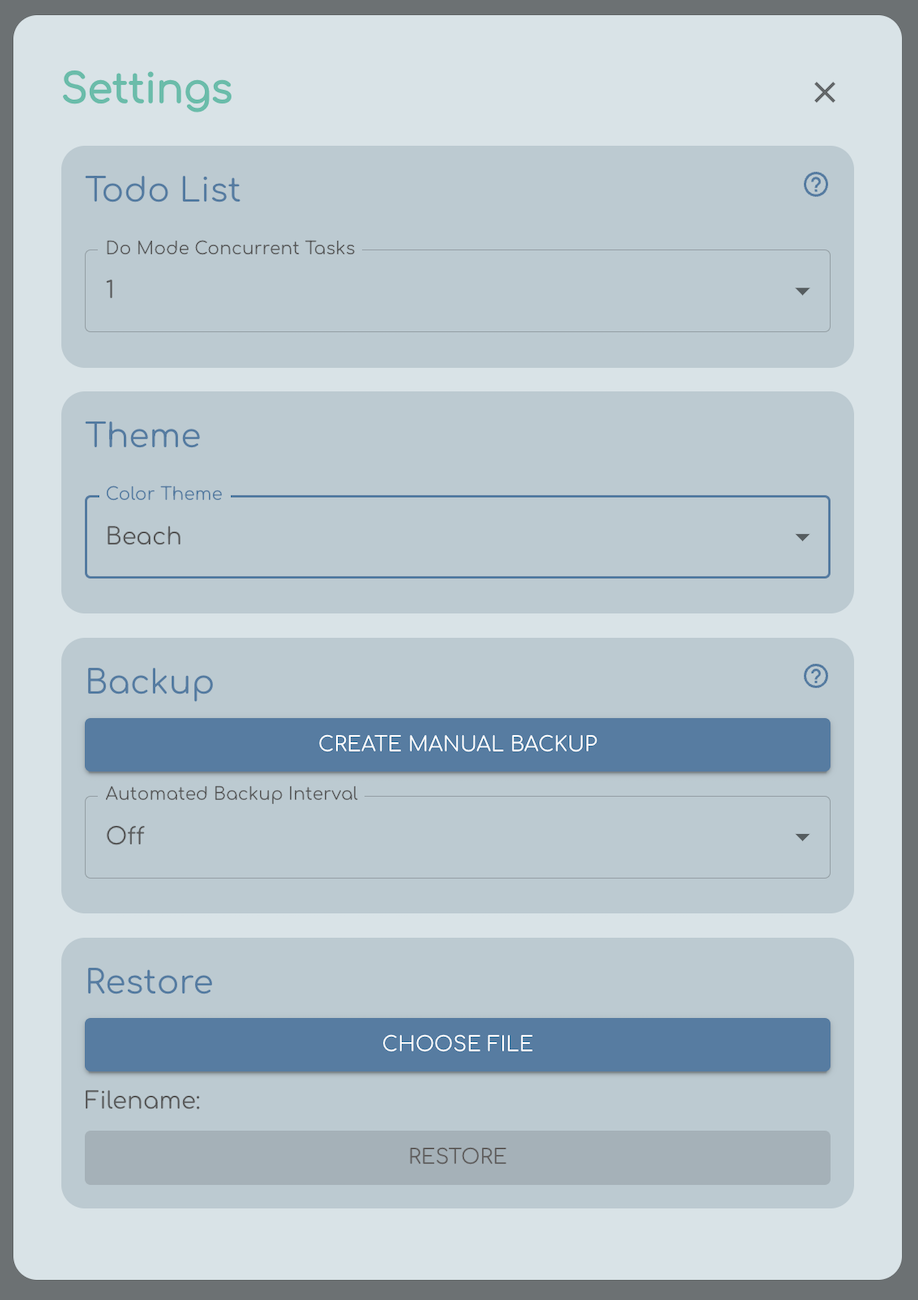 Backups and Themes